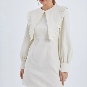 Elegant Cream Mini Dress